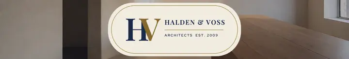 Halden & Voss monogram page cover: monogram linkedin cover template