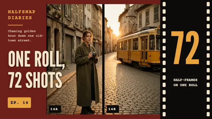 Halfsnap Diaries half-frame film week thumbnail template