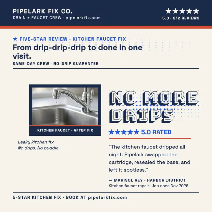 Pipelark five-star faucet review template
