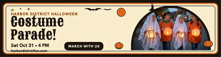 Harbor District Costume Parade billboard template