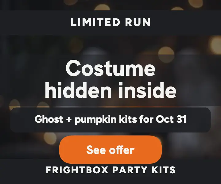 Frightbox hidden costume reveal ad template