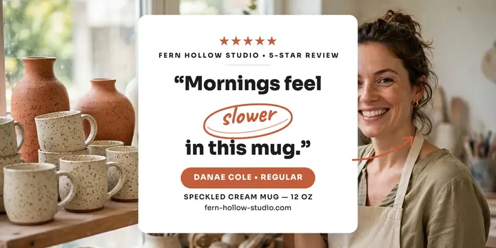 Fern Hollow pottery review, circled love template