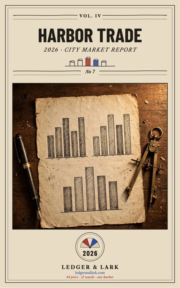 Harbor Trade market report ebook cover template