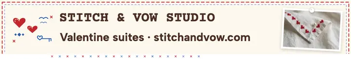Stitch and Vow Studio LinkedIn cover template