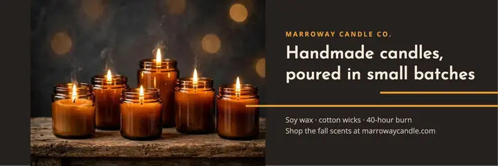 Handmade candles X header template
