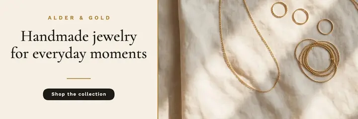 Handmade jewelry header template
