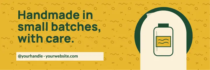 Handmade small batches header template