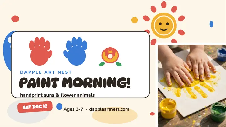Dapple Art Nest paint morning thumbnail template
