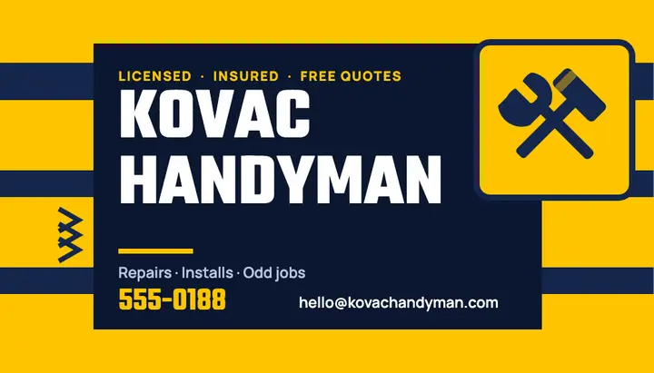 Handyman business card template