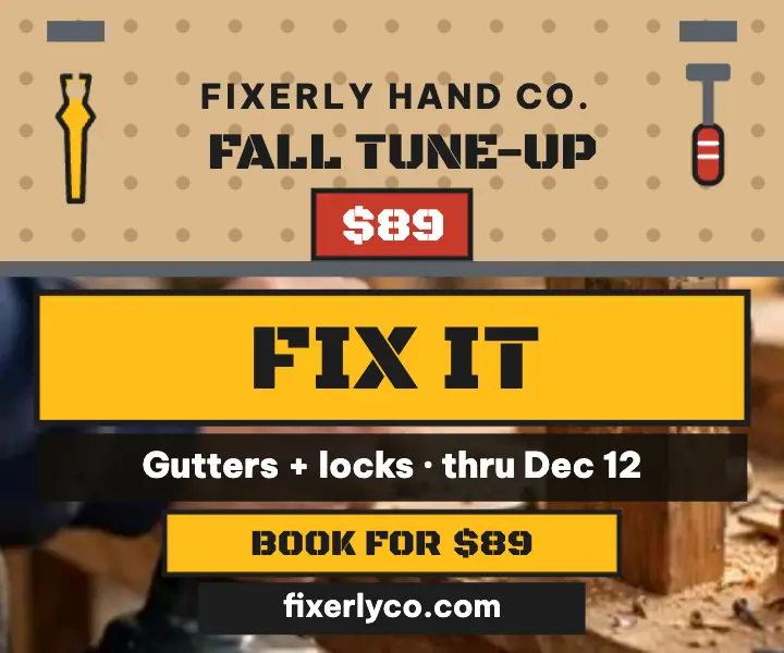 Fixerly fall tune-up pegboard ad template