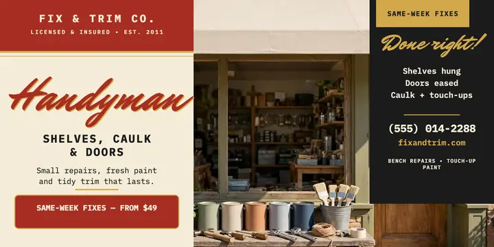 Fix and Trim handyman shopfront refresh post template