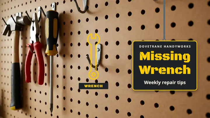 Missing Wrench repair tips thumbnail, tool shadow board template