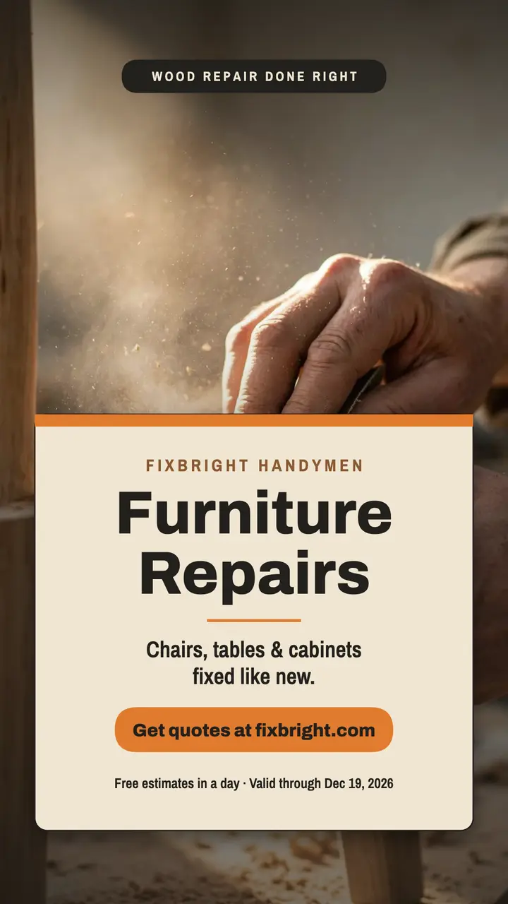 Fixbright furniture repair story template