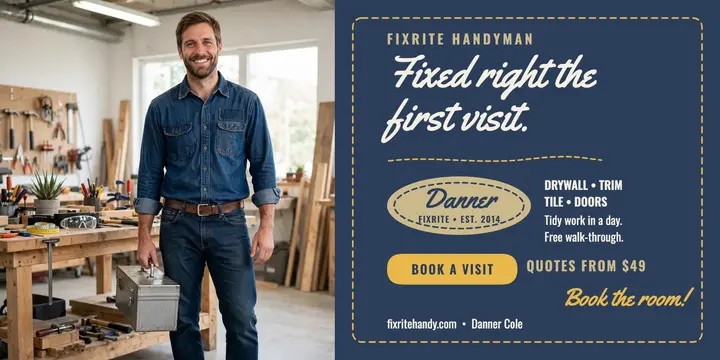 Fixrite handyman work shirt post: handyman x post template