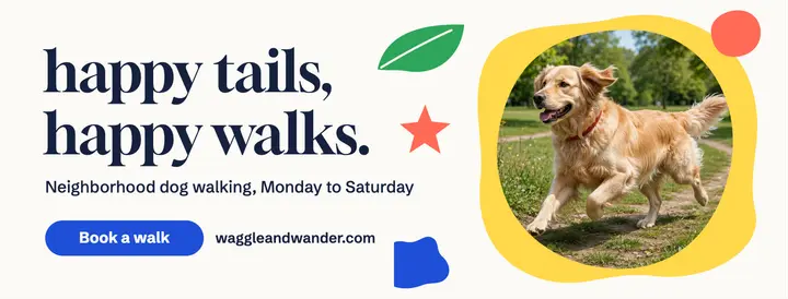 Waggle and Wander dog walking cover template