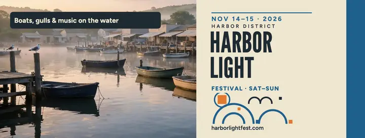 Harborlight Festival harbor cover: harbor festival cover template