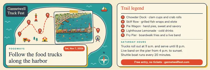 Gannetwell Truck Fest harbor map X header template