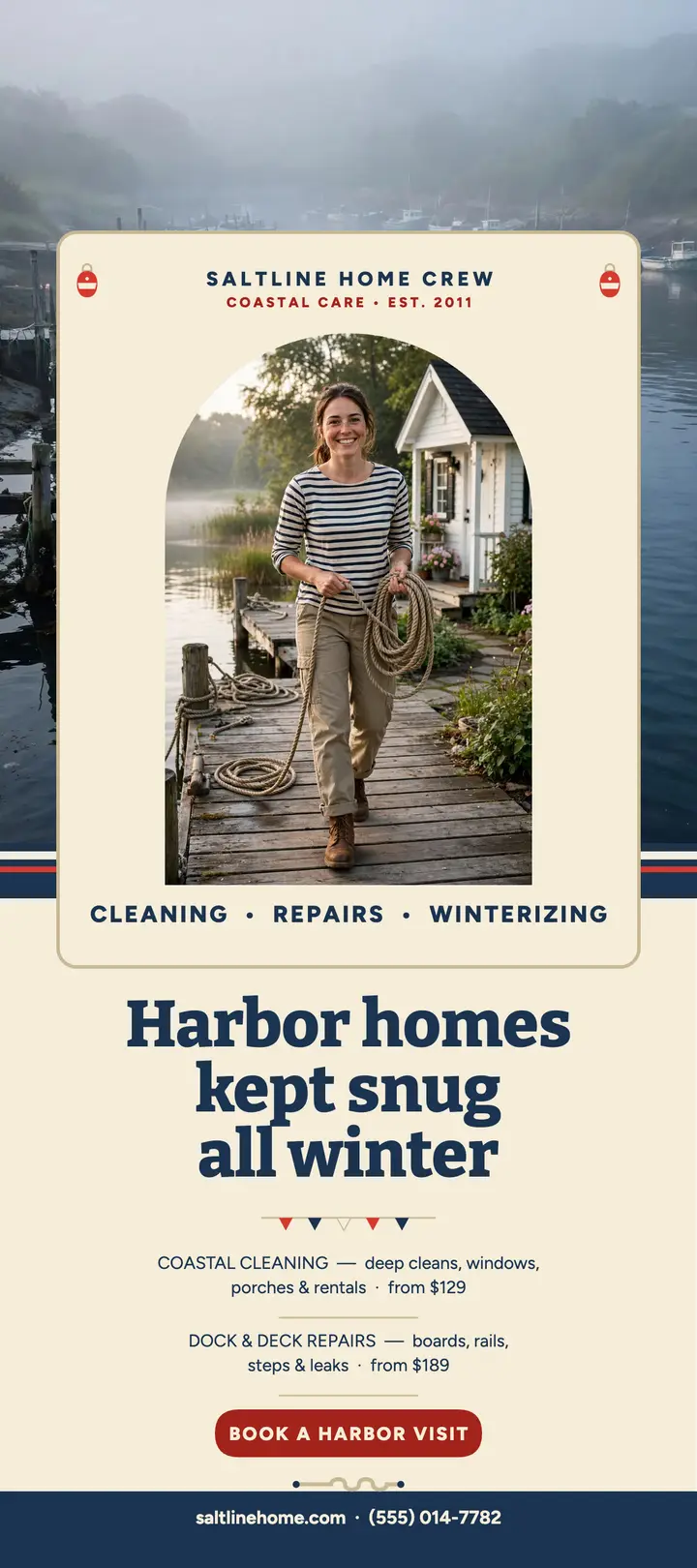 Saltline Home Crew coastal service menu template