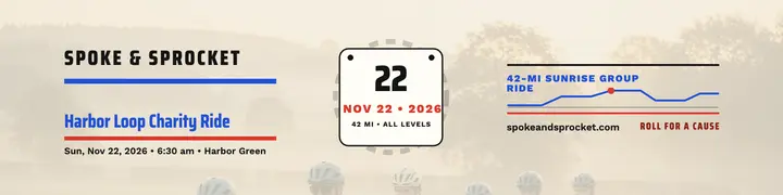 Spoke and Sprocket charity ride banner template