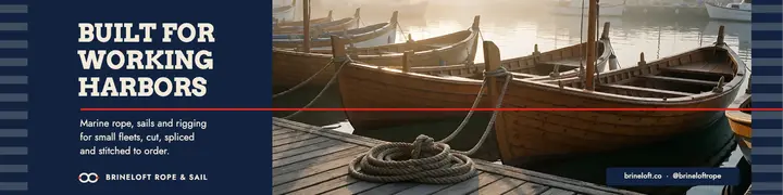 Brineloft rope and sail supplier LinkedIn banner template