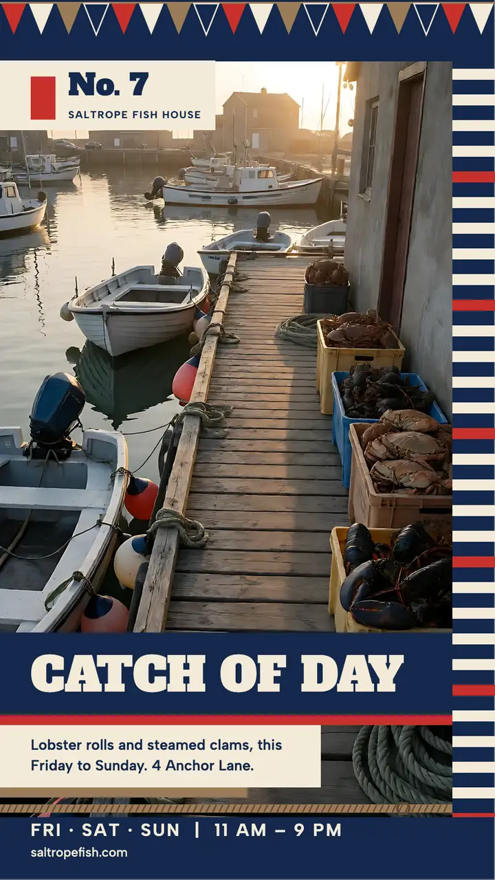 Saltrope Fish House lobster roll weekend story template