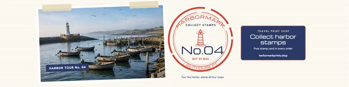 Harbormark harbor stamp rally banner template