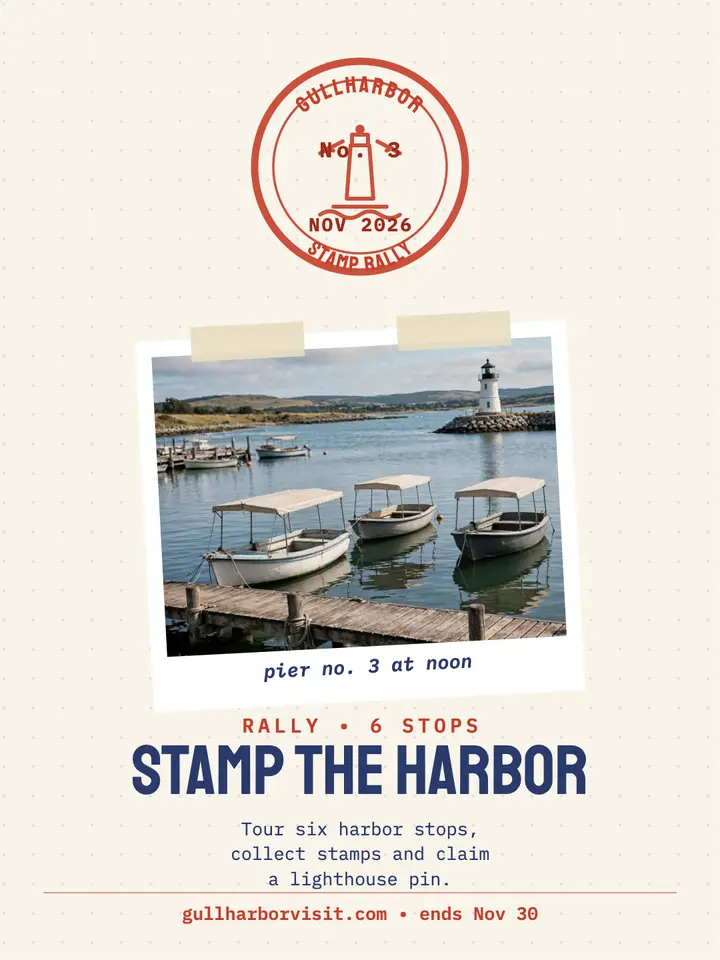 Gullharbor Stamp Rally harbor promo template