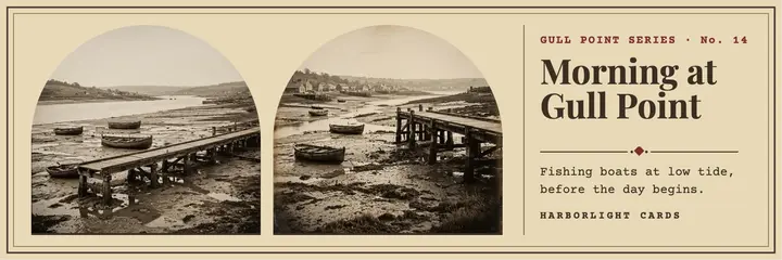 Morning at Gull Point stereoview header template