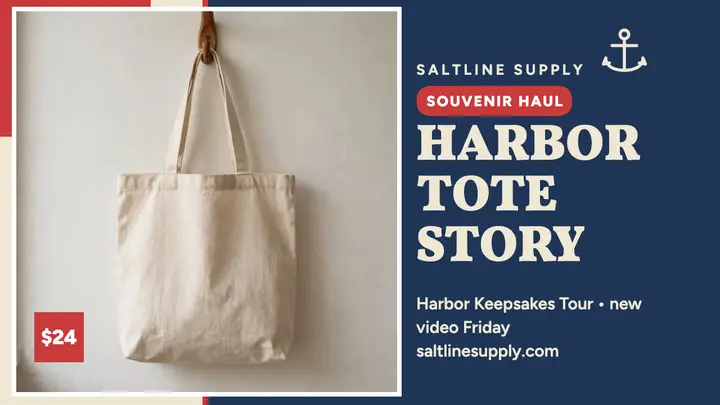 Saltline Supply harbor tote story thumbnail template