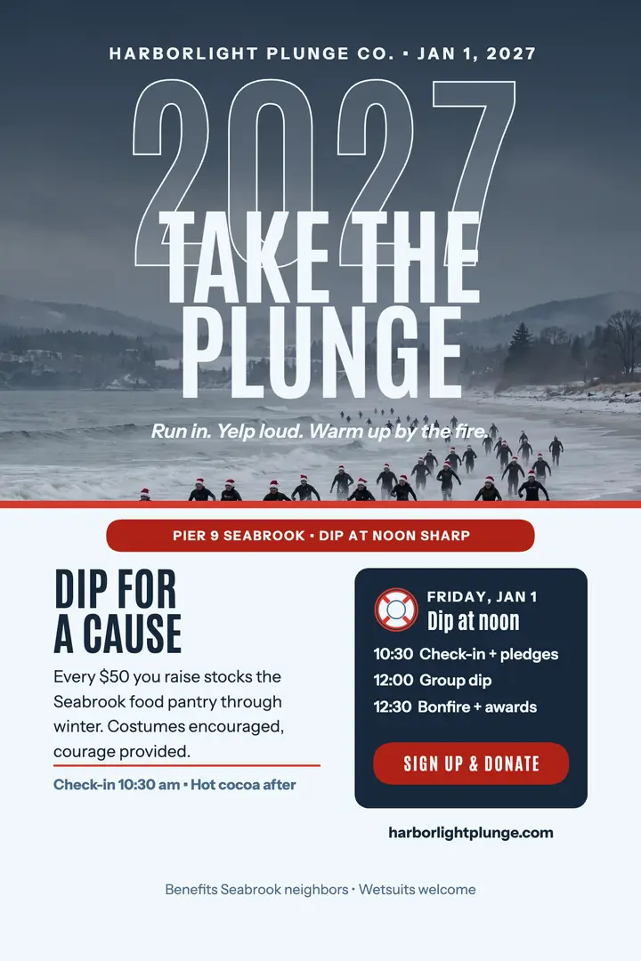 Harborlight New Year dip poster template