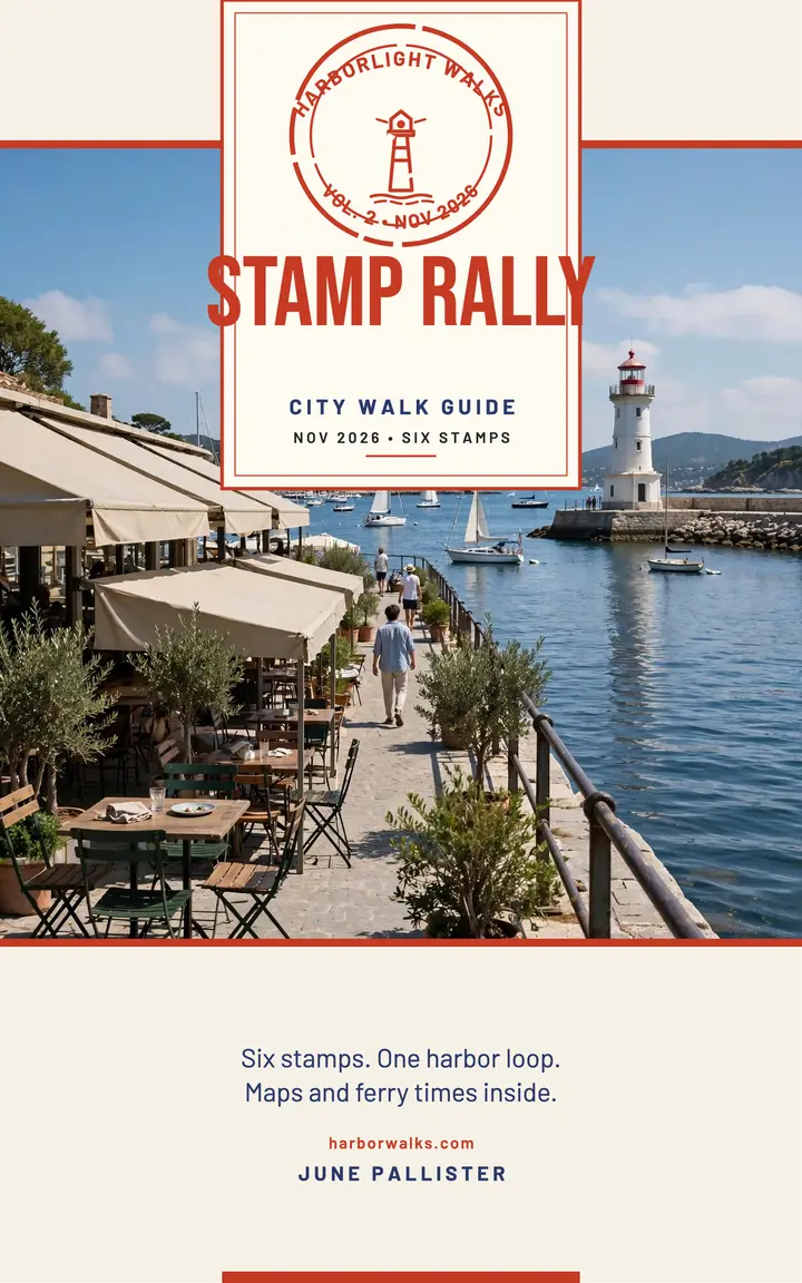 Harborlight stamp rally walking guide template