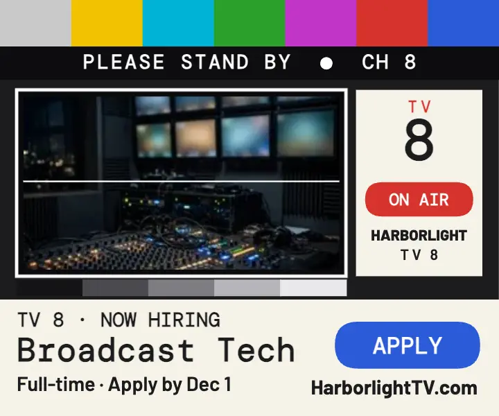 Harborlight TV broadcast tech hiring ad template