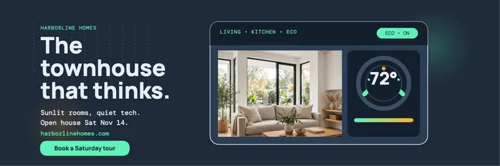 Harborline smart townhouse header template