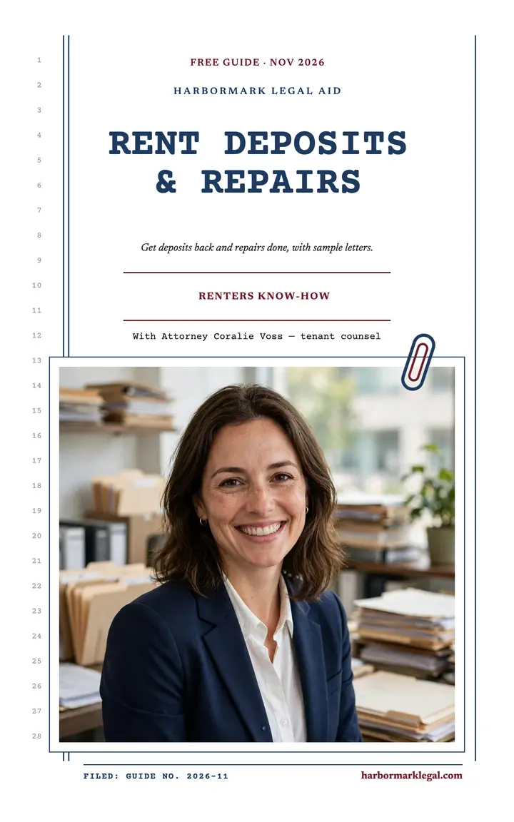 Harbormark renters guide ebook cover template