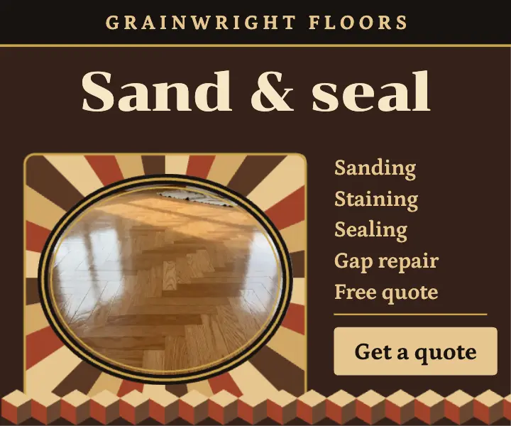 Grainwright floors refinishing display ad template