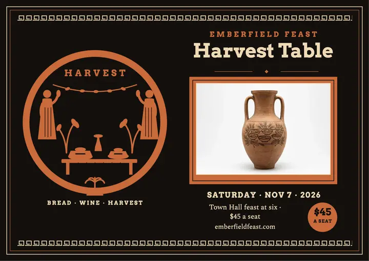 Emberfield Feast harvest table certificate template