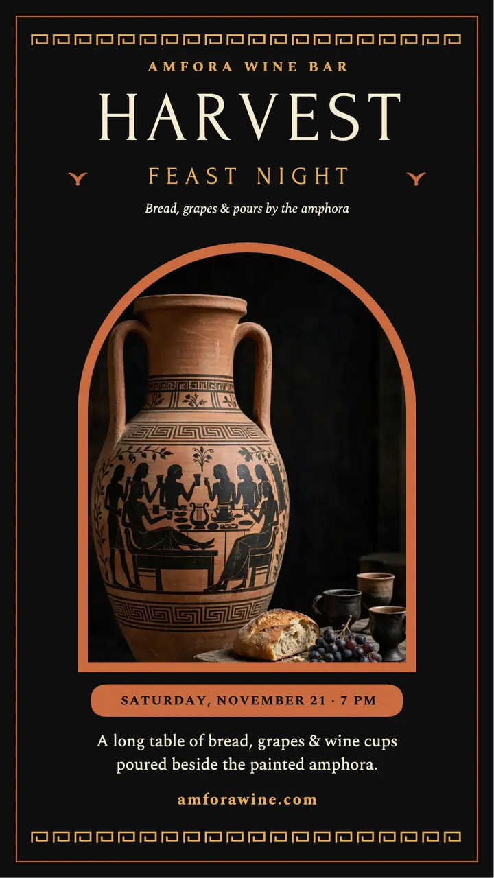 Amfora harvest feast night story template