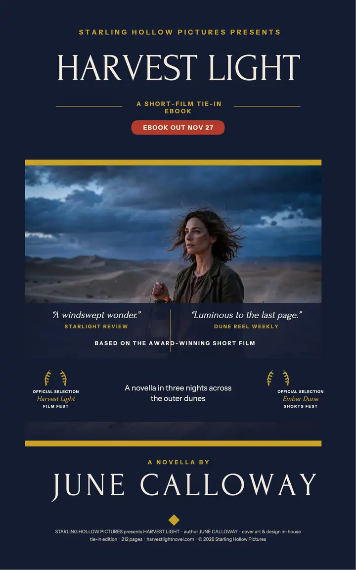 Harvest Light premiere ebook cover template