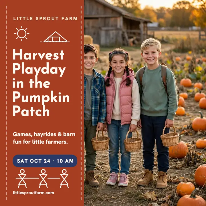 Little Sprout Farm harvest playday post template