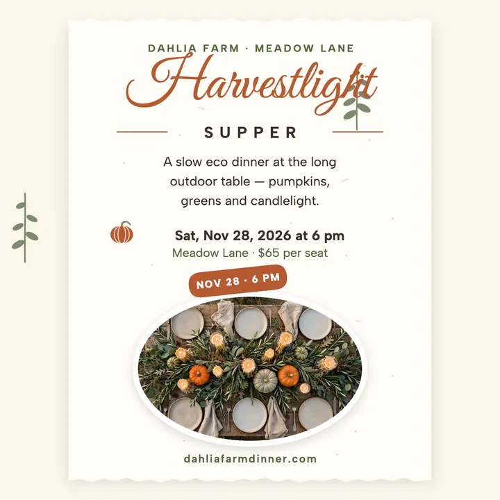 Harvestlight Supper deckle invite template