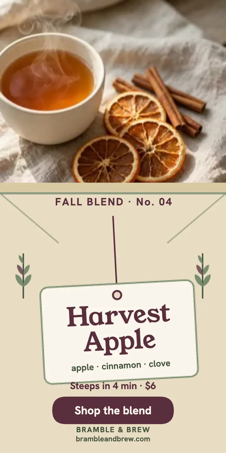 Bramble and Brew harvest apple tea ad template