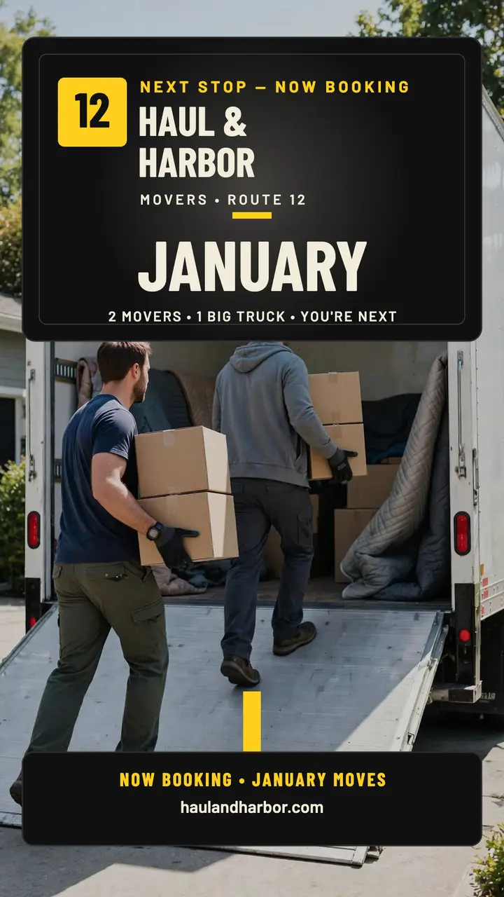 Haul and Harbor January moves story template