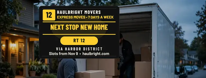 Haulbright movers bus blind cover template