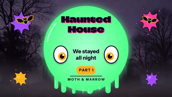 Moth & Marrow haunted house tour thumbnail template