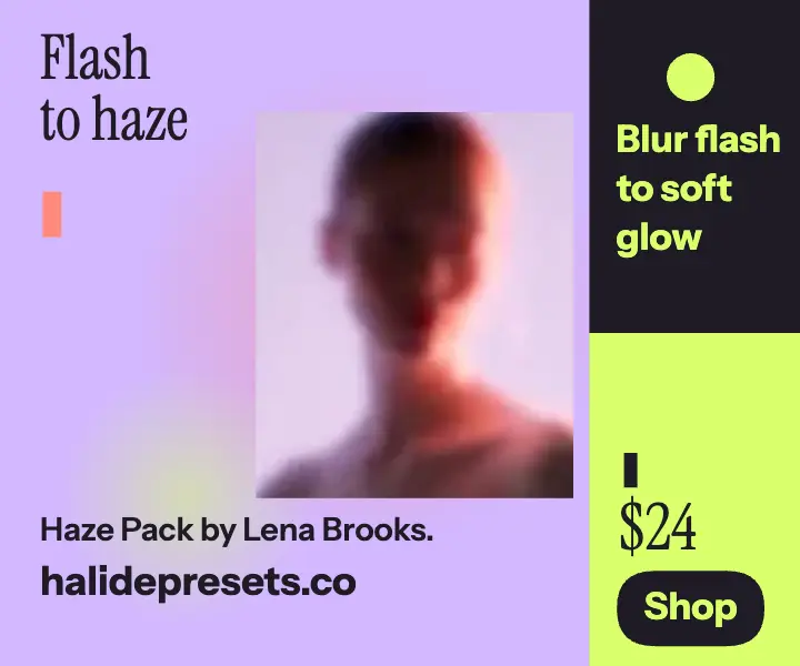Halide Haze Pack acid blur ad template