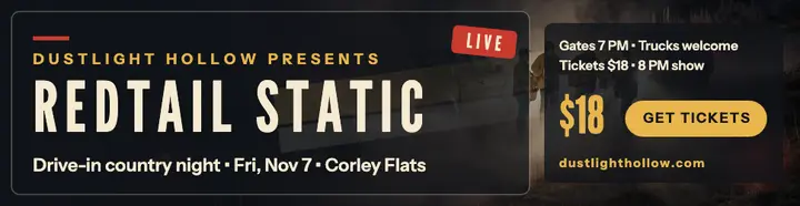 Redtail Static drive-in show billboard template