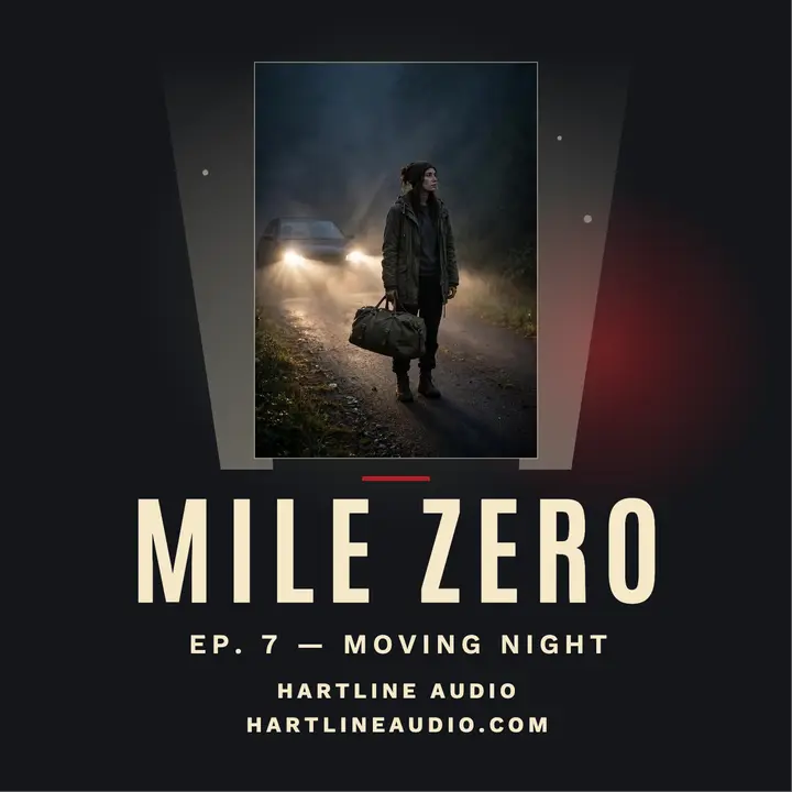 Mile Zero moving night podcast cover template