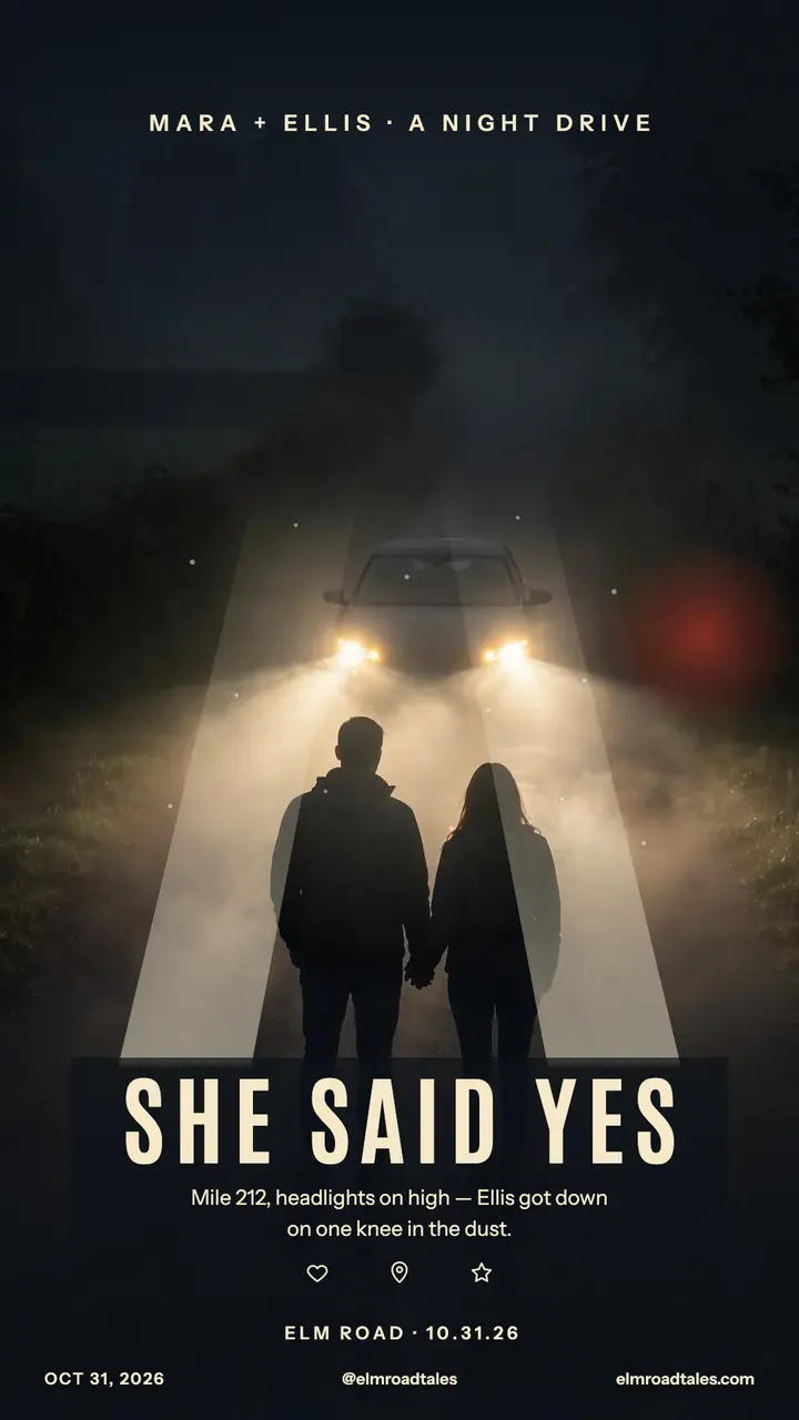 Mara and Ellis headlight proposal story template