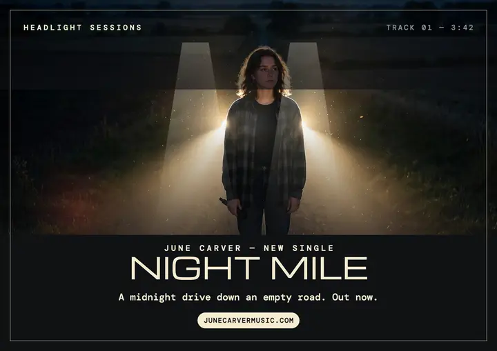 June Carver Night Mile single: night mile single template