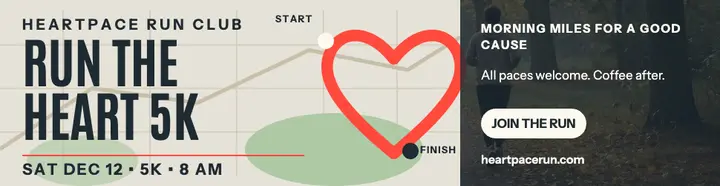 Heartpace charity run billboard template